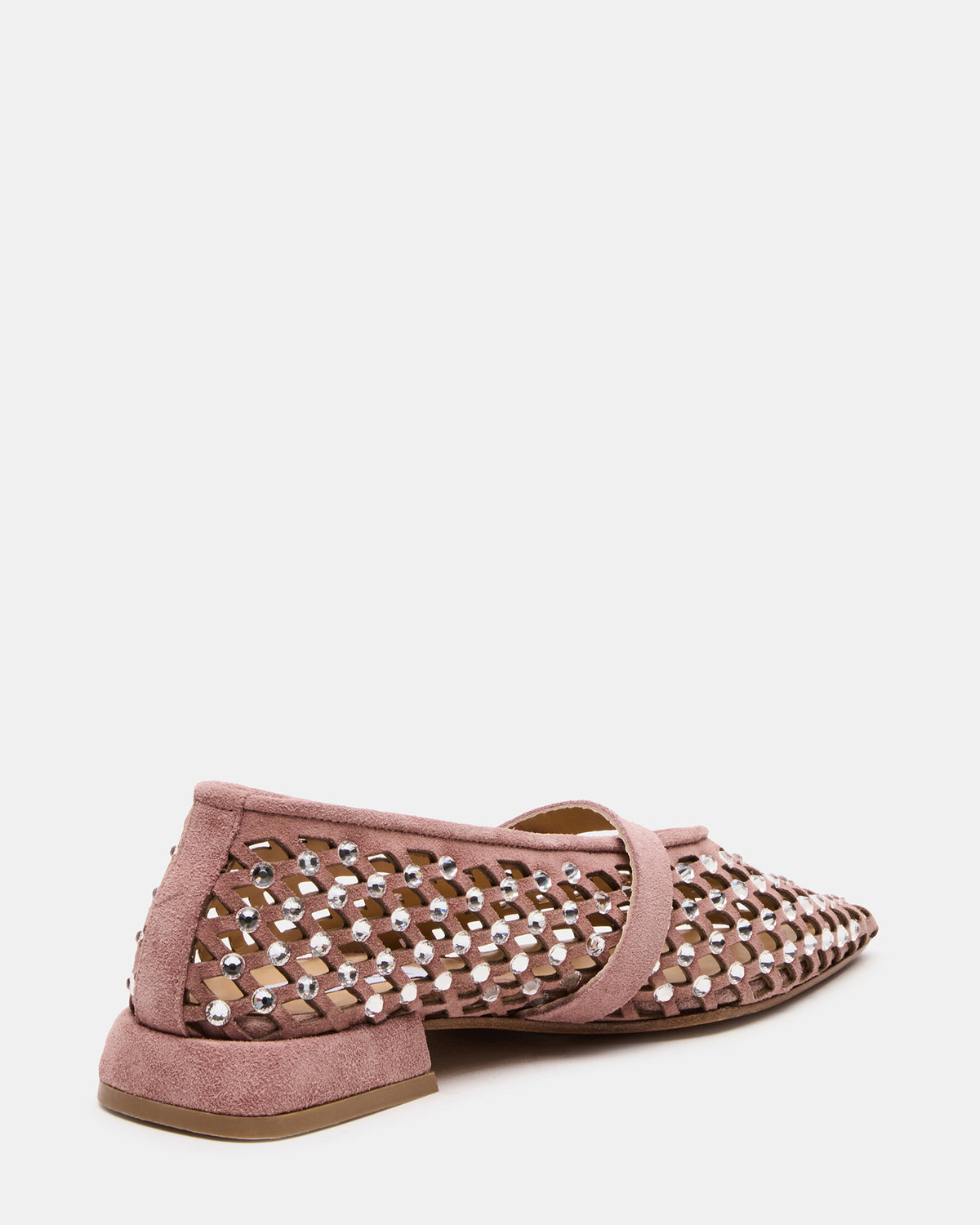 NICO Blush Suede Women's Pointed-Toe Mary Jane Flat | Steve Madden Sale