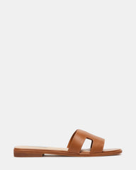 HADYN Cognac Leather Sandal | Women's Designer Sandals | Steve Madden near me