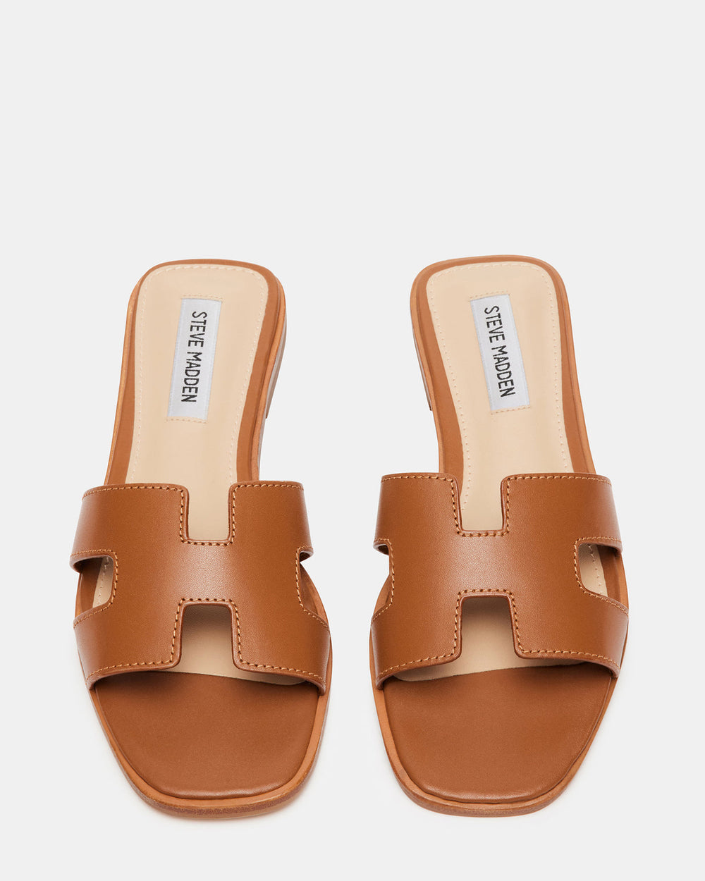 HADYN Cognac Leather Sandal | Women's Designer Sandals | Steve Madden near me