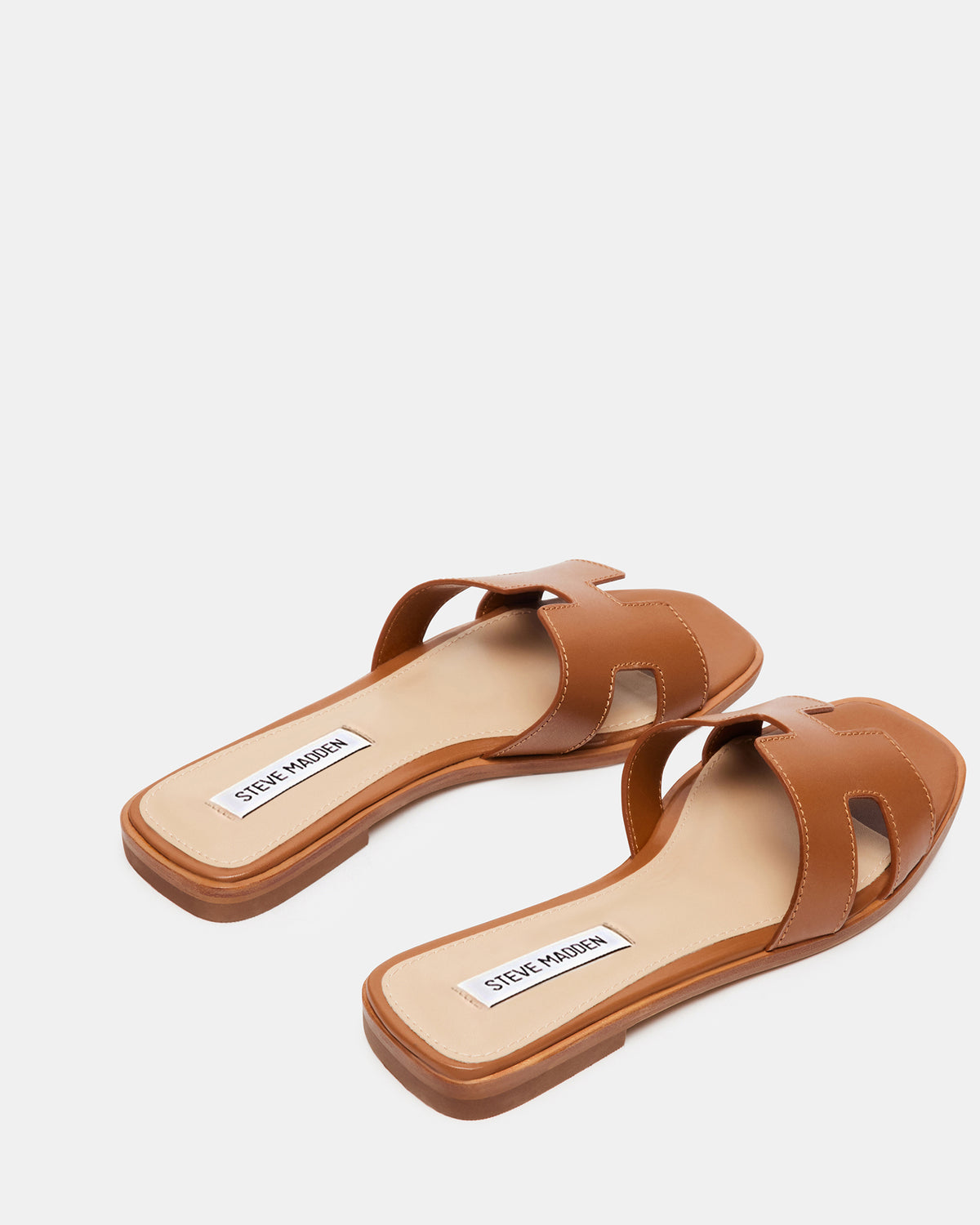 HADYN Cognac Leather Sandal | Women's Designer Sandals | Steve Madden near me