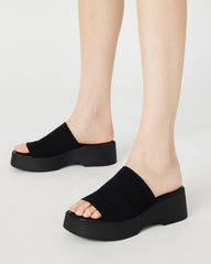 SLINKY30 Black Women's Platform Sandal | Steve Madden discount