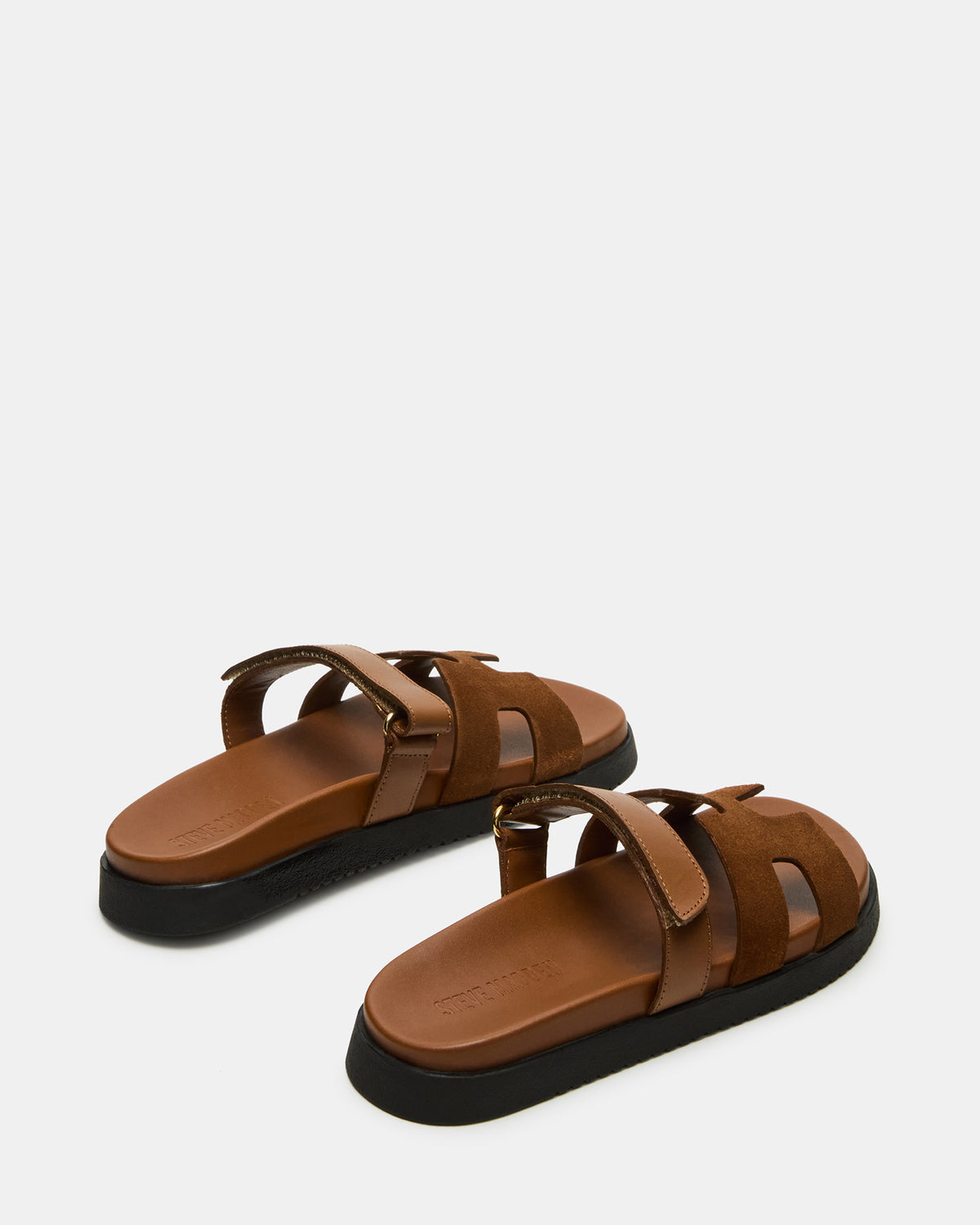 MAYVEN Camel Suede Flatform Slide Women's Sandal | Steve Madden outlet