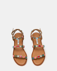 TAWNIE Bright Multi Stone Strappy Ankle Strap Women's Sandal | Steve Madden online