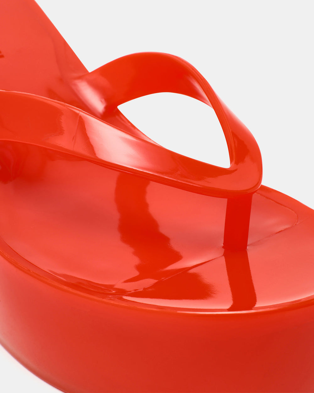 JELLA Red Thong Wedge Women's Platform Sandal | Steve Madden outlet