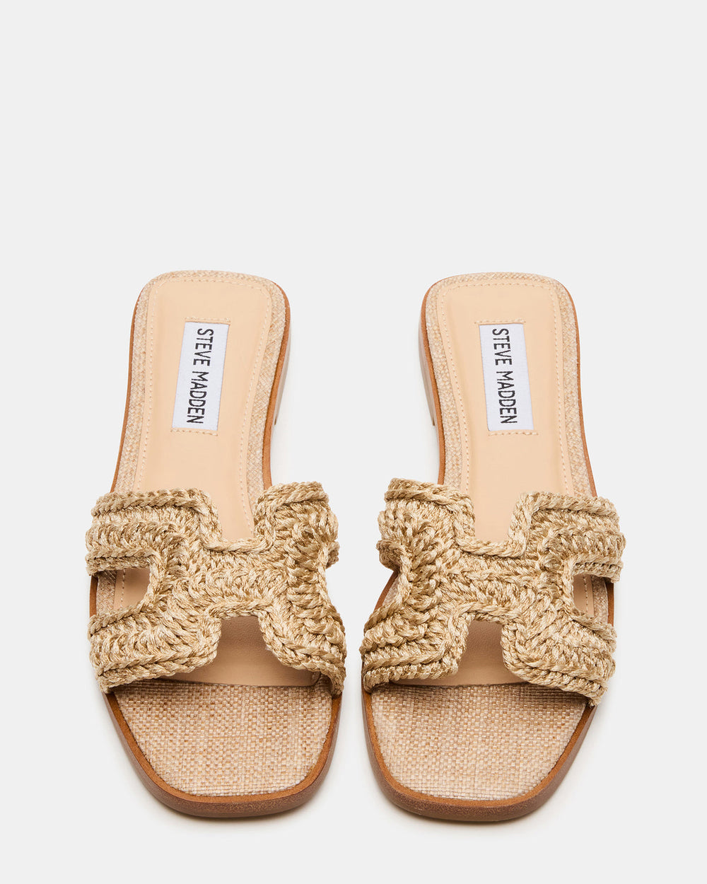 HADYN Crochet Raffia Women's Designer Sandal | Steve Madden on Sale
