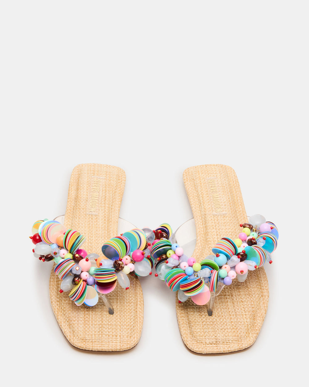 TRELLA Multi Beads Square-Toe Thong Women's Sandal | Steve Madden near me