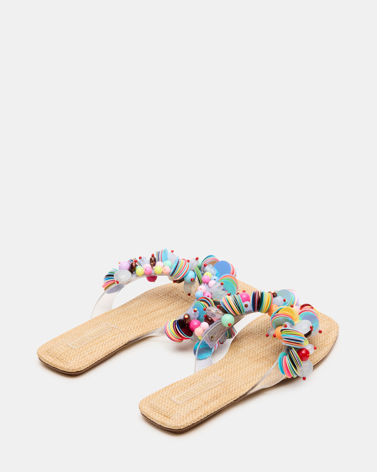 TRELLA Multi Beads Square-Toe Thong Women's Sandal | Steve Madden near me