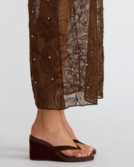 PLAYING Brown Suede Thong Wedge Women's Sandal | Steve Madden online