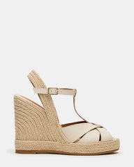 THELMA Bone Leather Espadrille Wedge Ankle Strap Women's Sandal | Steve Madden discount