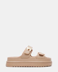 BIGSCHMONA JELLY Natural Women's Platform Slide Sandal | Steve Madden US