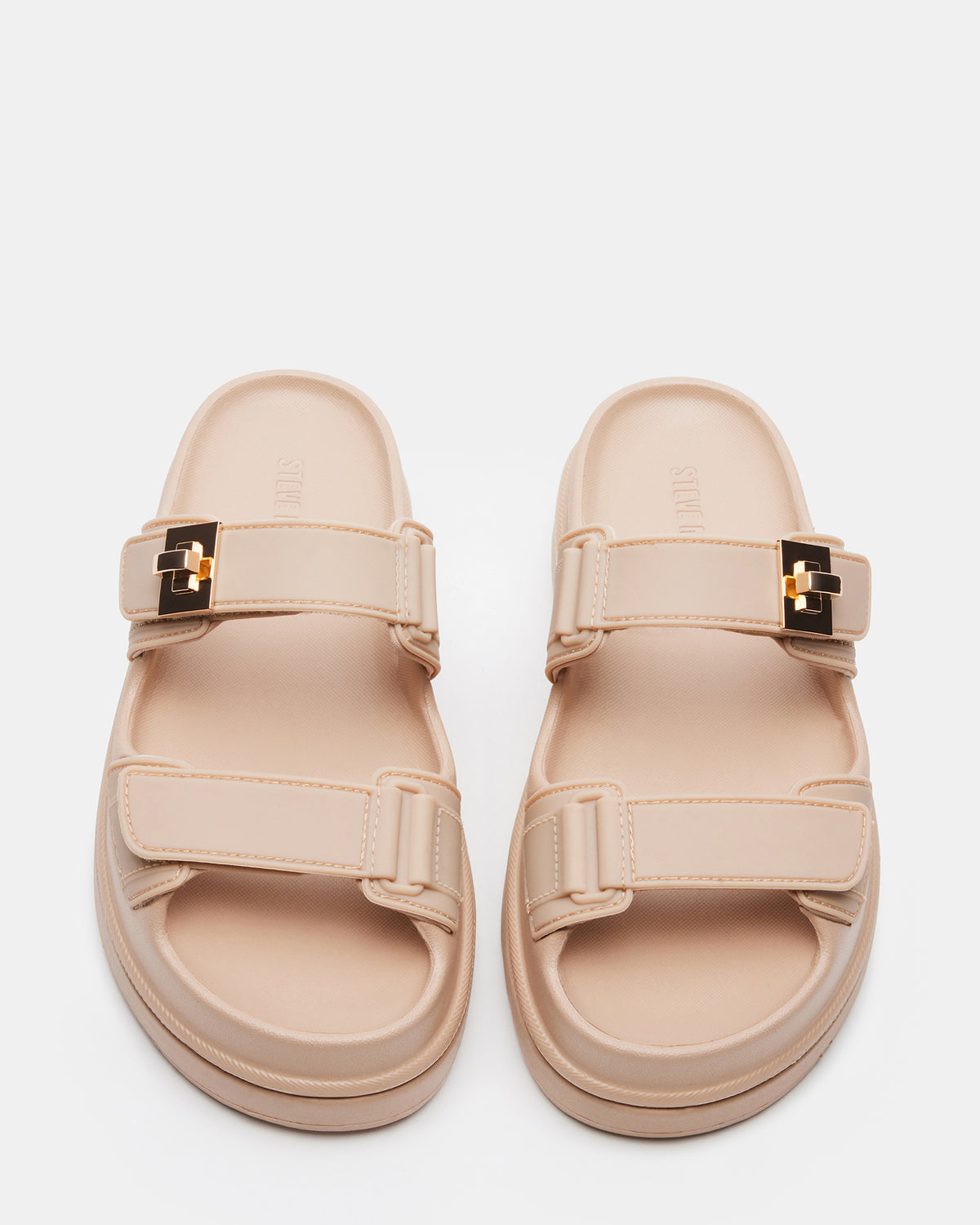BIGSCHMONA JELLY Natural Women's Platform Slide Sandal | Steve Madden US
