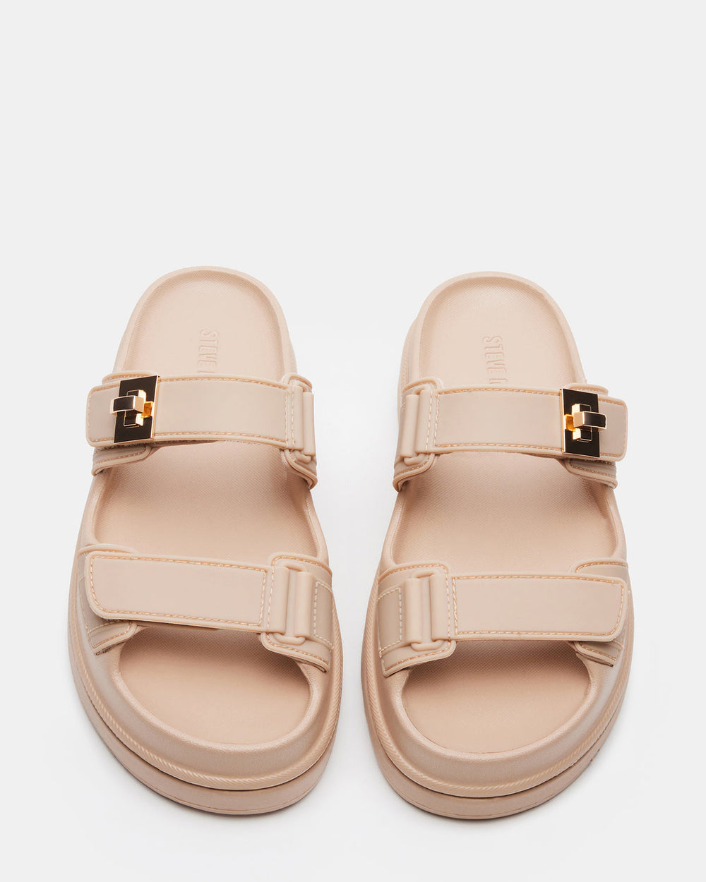 BIGSCHMONA JELLY Natural Women's Platform Slide Sandal | Steve Madden US