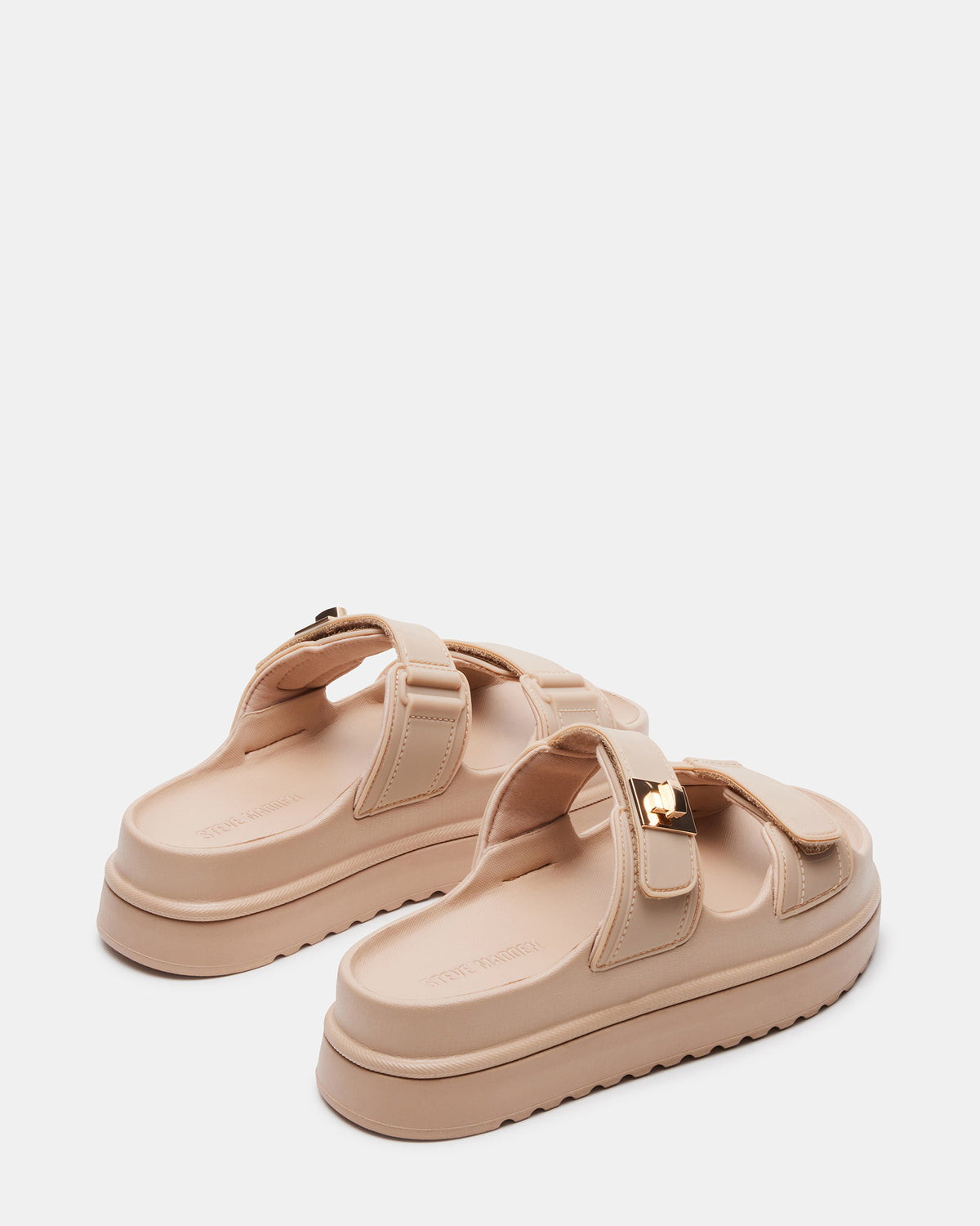 BIGSCHMONA JELLY Natural Women's Platform Slide Sandal | Steve Madden US