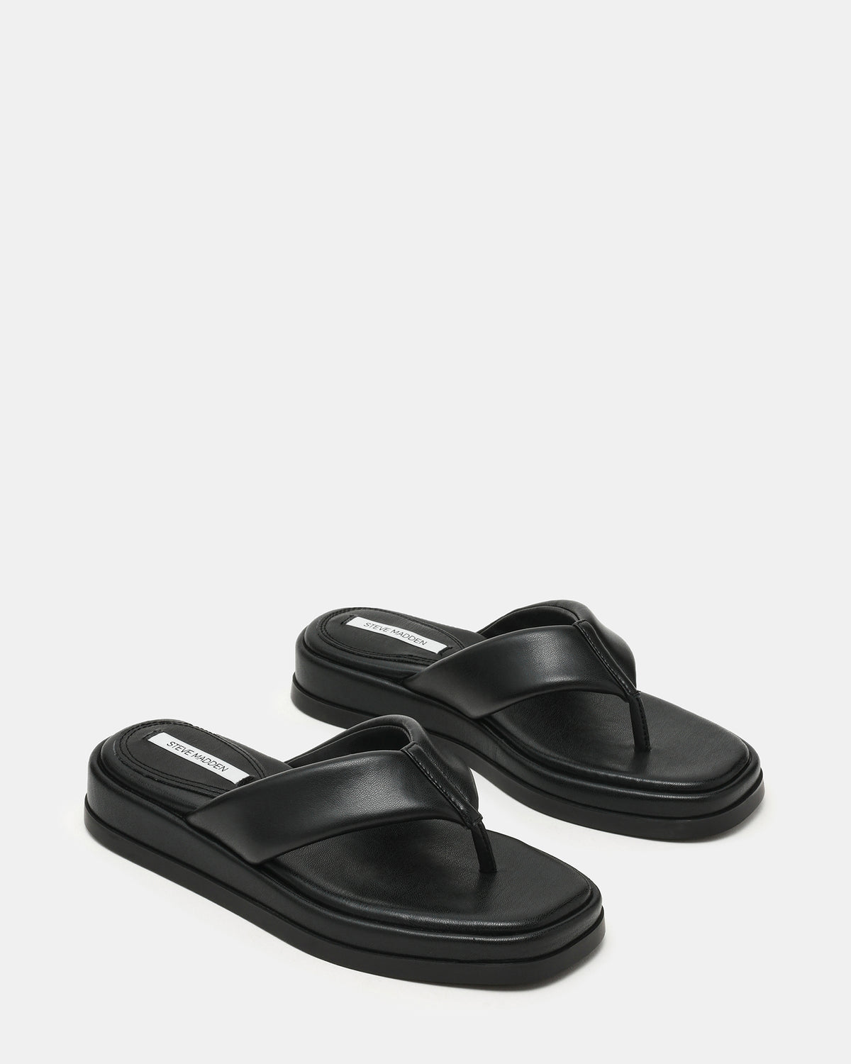 BELLA Black Thong Square-Toe Platform Women's Sandal | Steve Madden near me