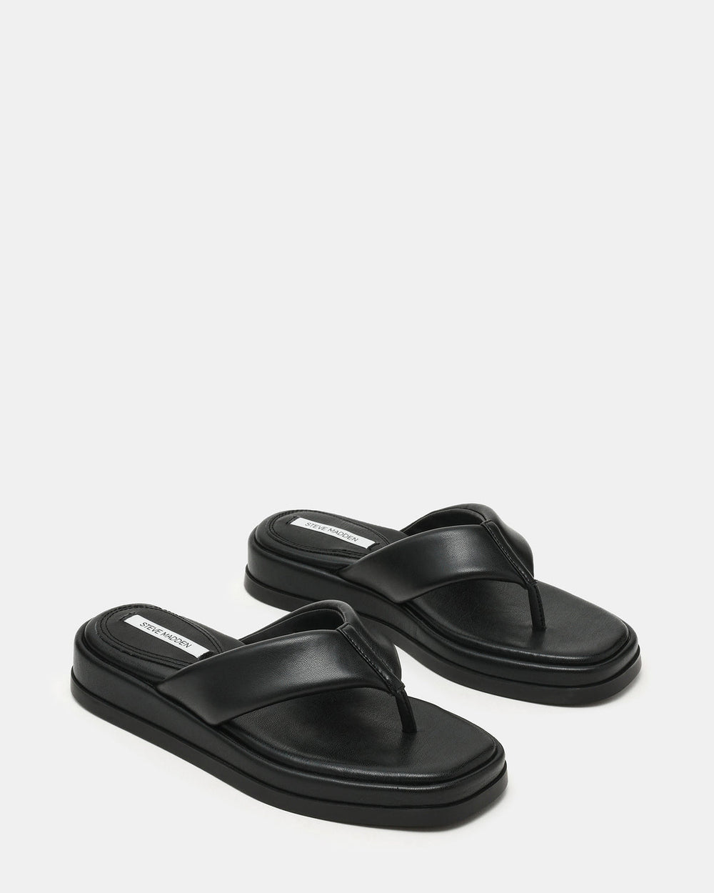 BELLA Black Thong Square-Toe Platform Women's Sandal | Steve Madden near me