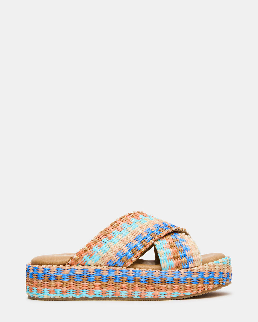 TULUM Raffia Multi Platform Flatform Women's Sandal | Steve Madden on Sale