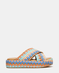 TULUM Raffia Multi Platform Flatform Women's Sandal | Steve Madden on Sale