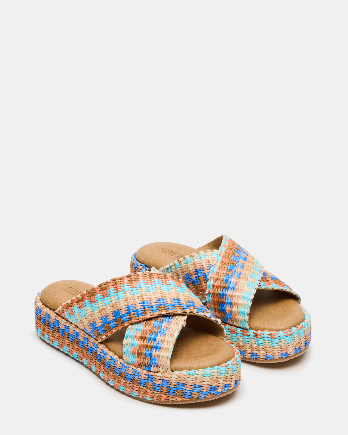 TULUM Raffia Multi Platform Flatform Women's Sandal | Steve Madden on Sale