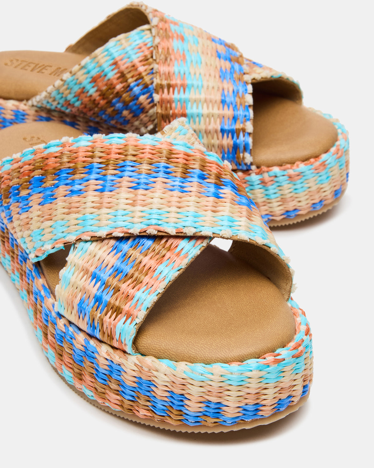 TULUM Raffia Multi Platform Flatform Women's Sandal | Steve Madden on Sale