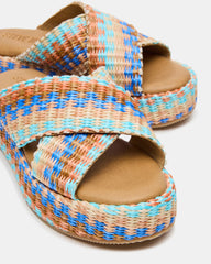 TULUM Raffia Multi Platform Flatform Women's Sandal | Steve Madden on Sale