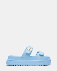 BIGSCHMONA JELLY Light Blue Women's Platform Slide Sandal | Steve Madden discount