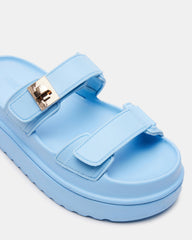 BIGSCHMONA JELLY Light Blue Women's Platform Slide Sandal | Steve Madden discount