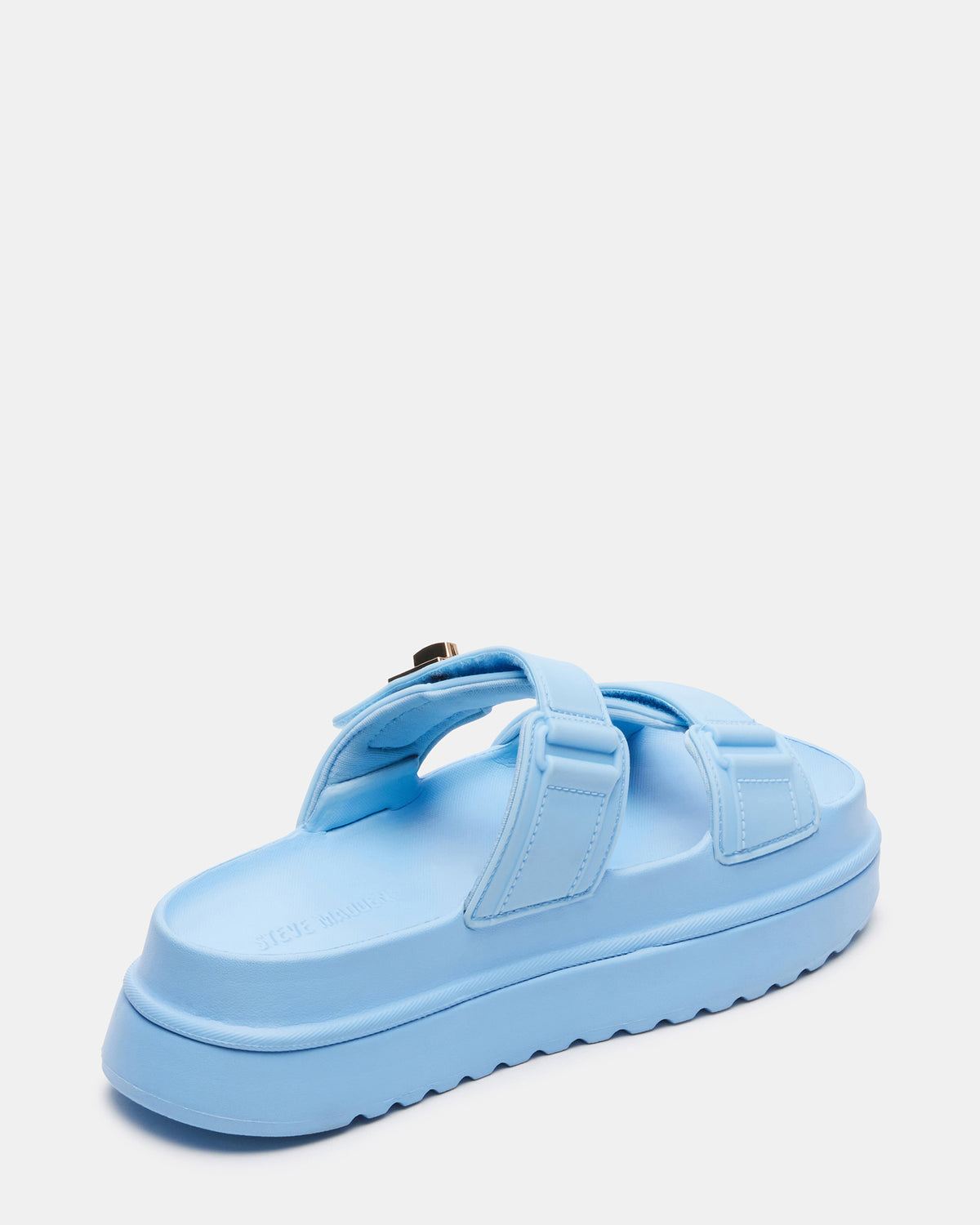 BIGSCHMONA JELLY Light Blue Women's Platform Slide Sandal | Steve Madden discount