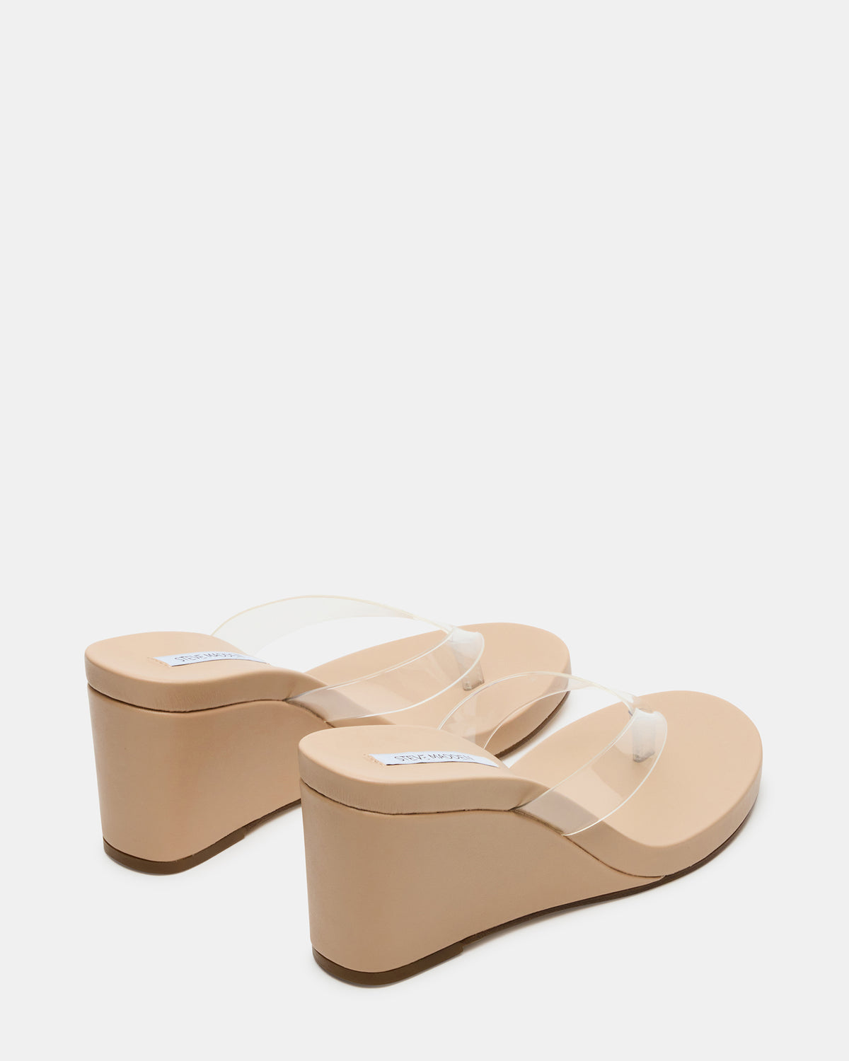 PLAYING Clear Thong Wedge Women's Sandal | Steve Madden for Sale