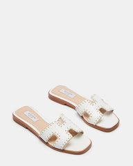 HADYN Woven White Leather Sandal | Women's Designer Sandals | Steve Madden discount