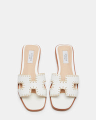 HADYN Woven White Leather Sandal | Women's Designer Sandals | Steve Madden discount