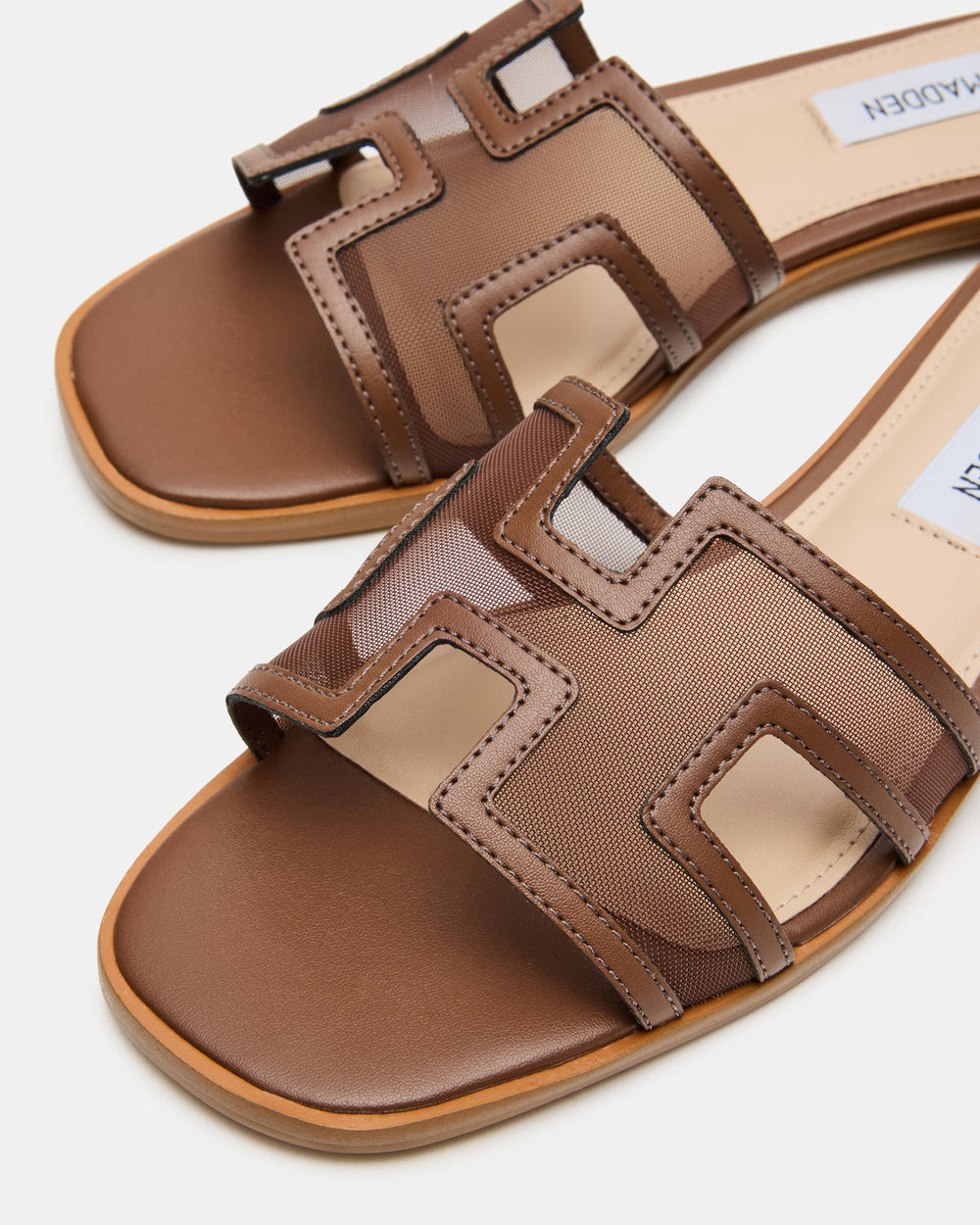HADYN Mesh Brown Women's Designer Sandal | Steve Madden outlet