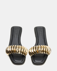 TETRIS Black Square-Toe Slide Women's Sandal | Steve Madden for Sale