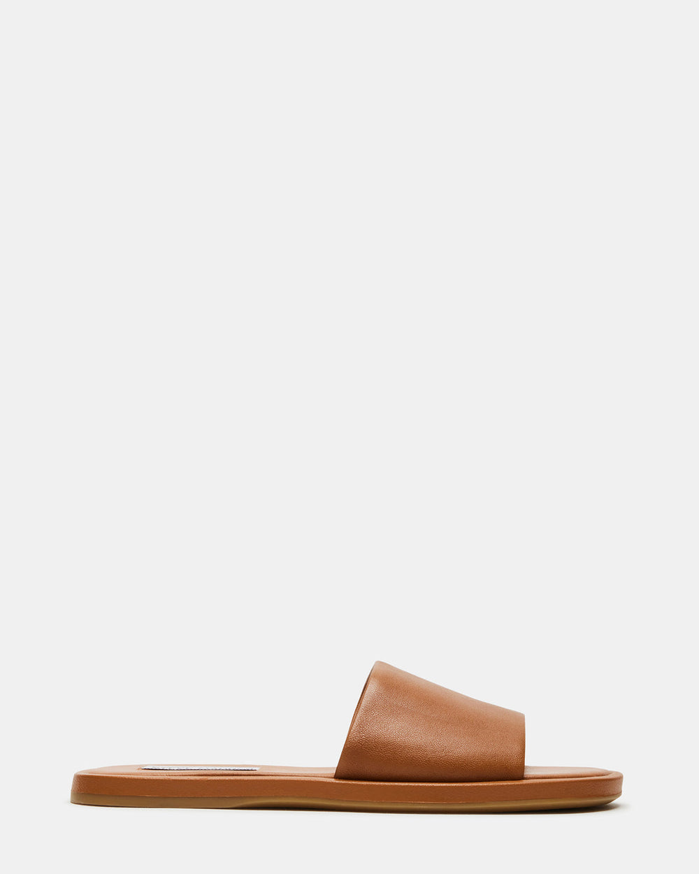KAYA Brown Leather Slide Sandal | Women's Sandals | Steve Madden near me