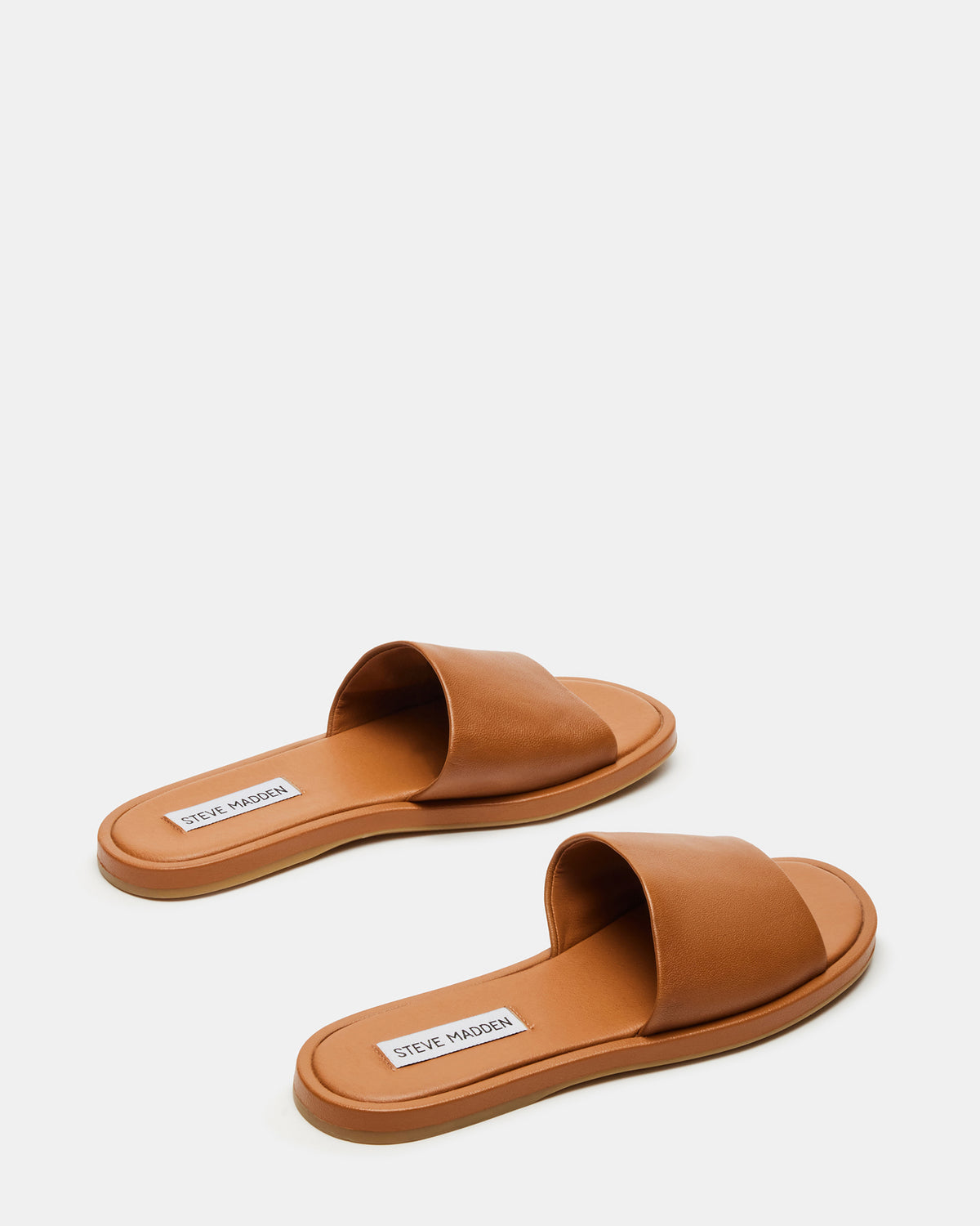 KAYA Brown Leather Slide Sandal | Women's Sandals | Steve Madden near me