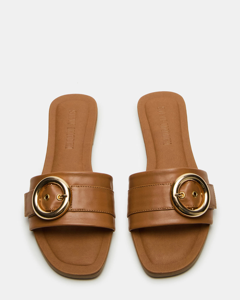 REEF Tan Leather Square-Toe Slide Women's Sandal | Steve Madden online