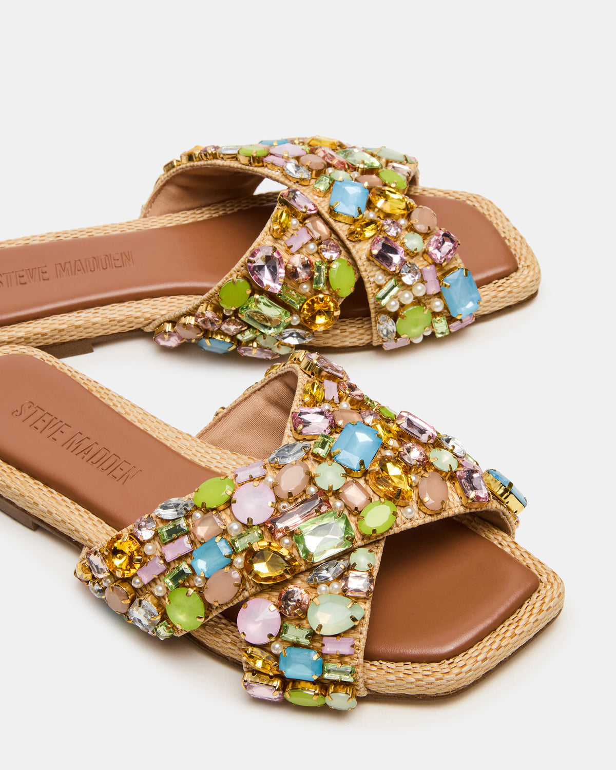 LEVITY Multi Square-Toe Slide Women's Sandal | Steve Madden outlet