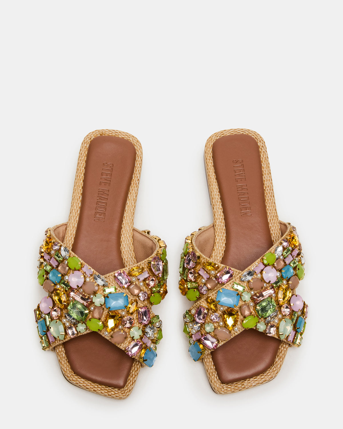 LEVITY Multi Square-Toe Slide Women's Sandal | Steve Madden outlet