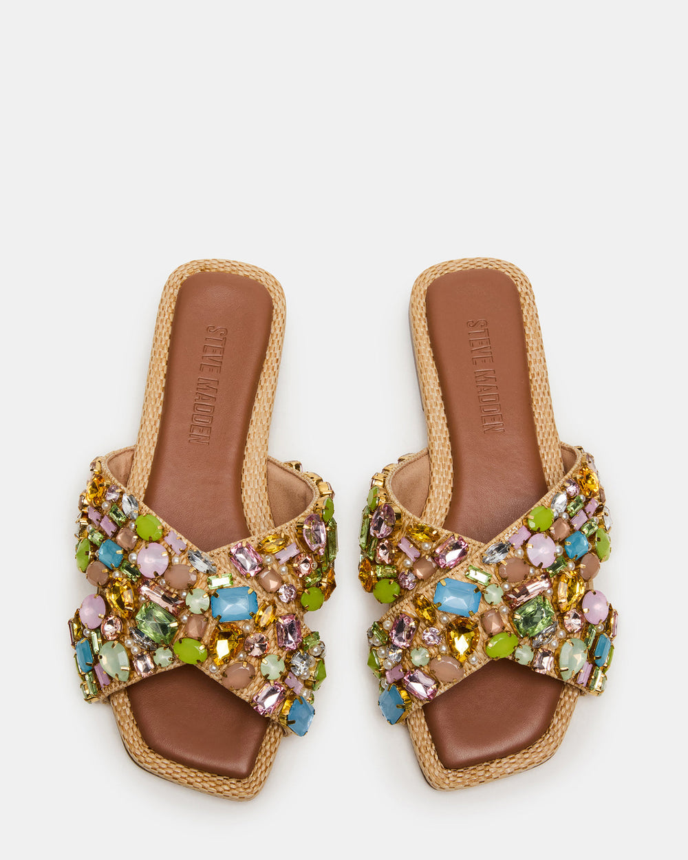 LEVITY Multi Square-Toe Slide Women's Sandal | Steve Madden outlet