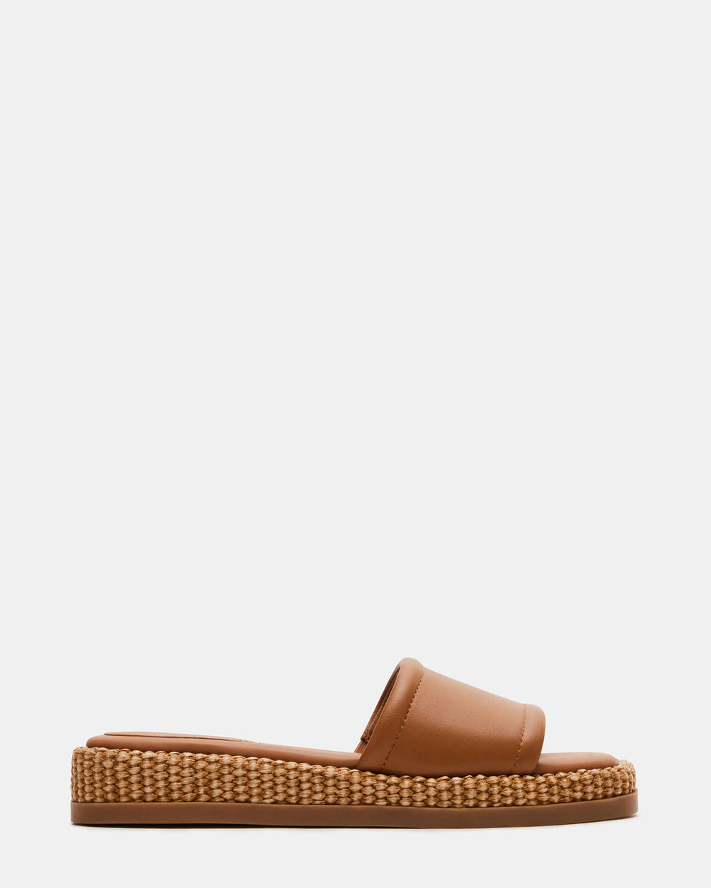 BOARDWALK Tan Leather Women's Raffia Slides | Steve Madden near me