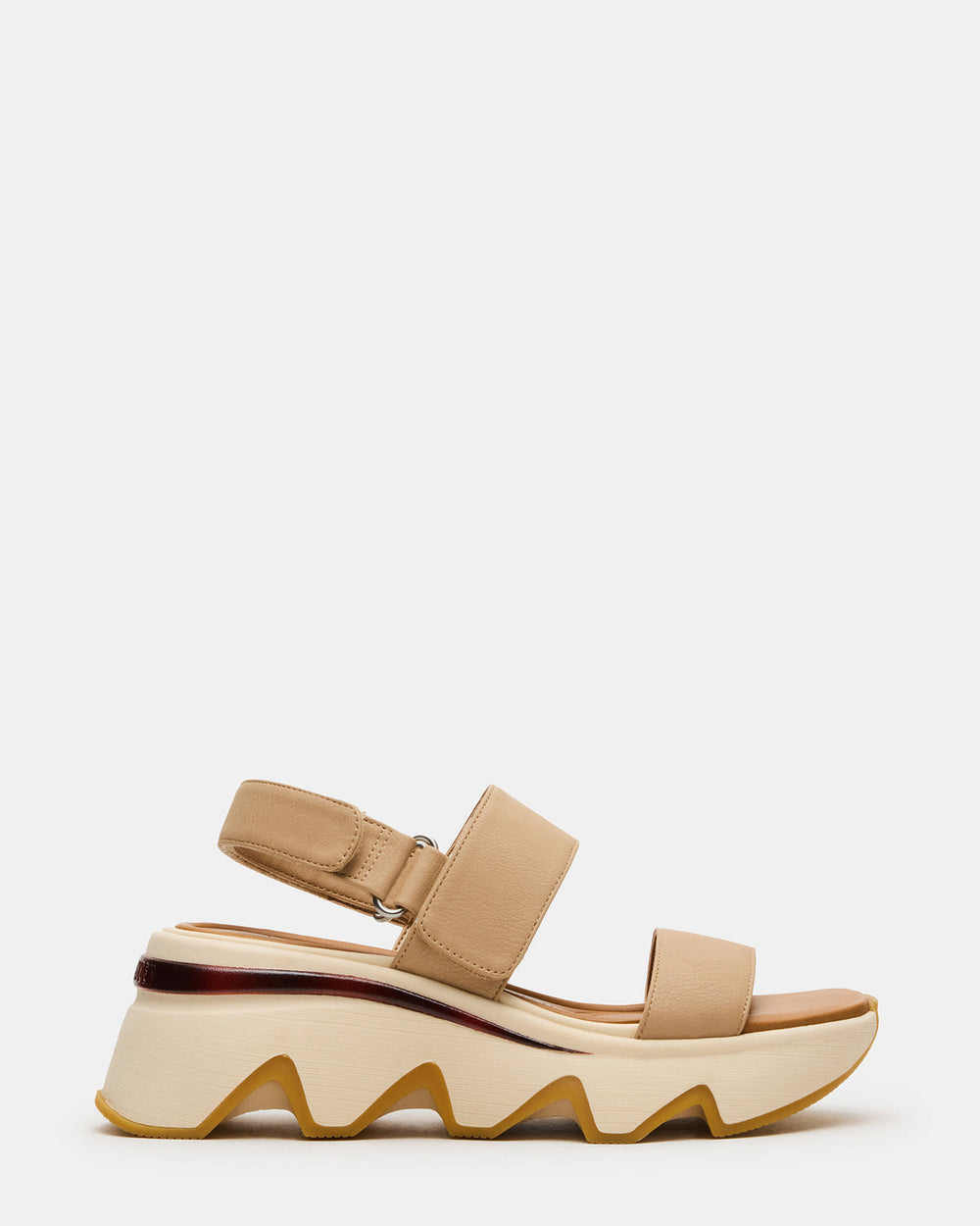 LOCHAN Natural Platform Flatform Strappy Women's Sandal | Steve Madden discount
