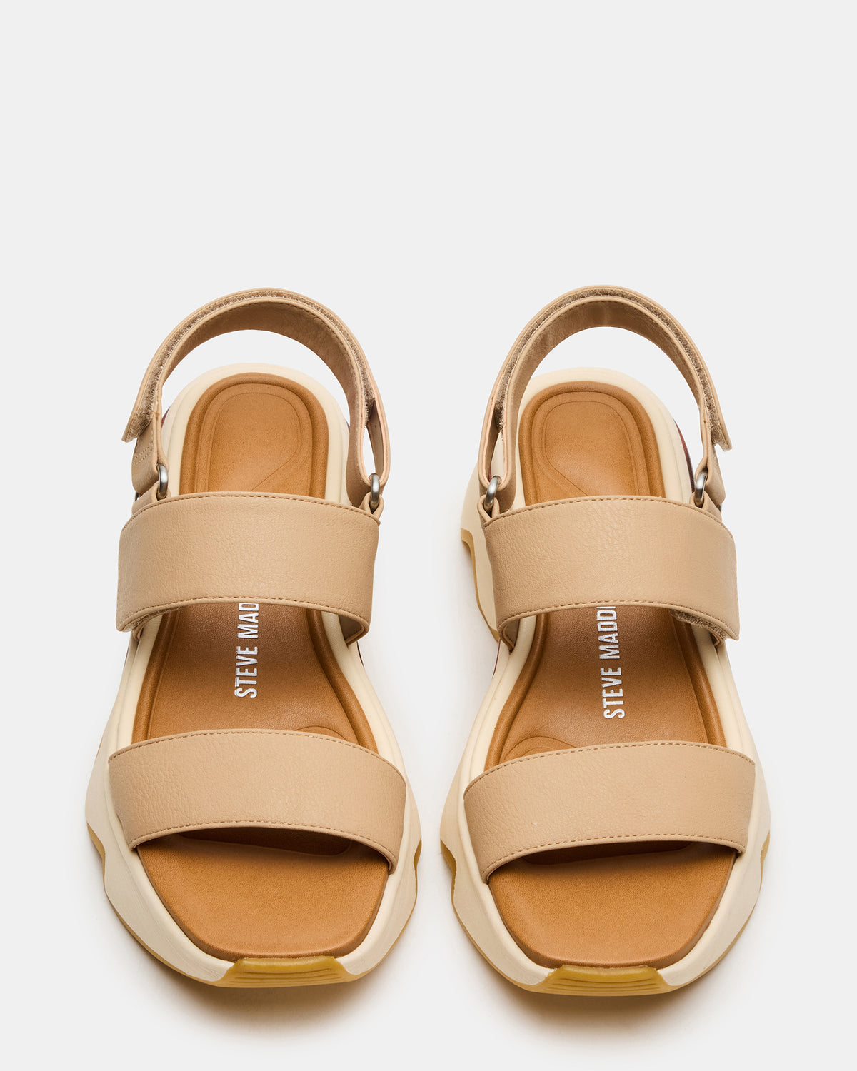 LOCHAN Natural Platform Flatform Strappy Women's Sandal | Steve Madden discount