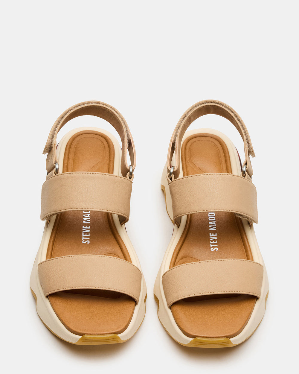 LOCHAN Natural Platform Flatform Strappy Women's Sandal | Steve Madden discount