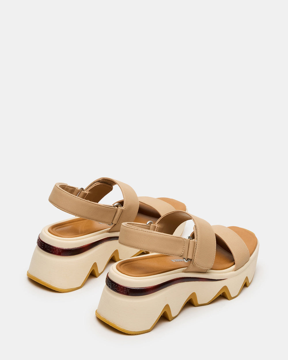 LOCHAN Natural Platform Flatform Strappy Women's Sandal | Steve Madden discount