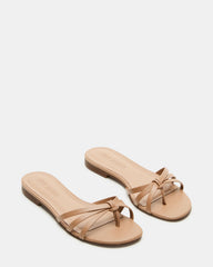 CALISSI Natural Leather Strappy Women's Slide Sandal | Steve Madden near me