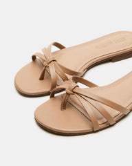 CALISSI Natural Leather Strappy Women's Slide Sandal | Steve Madden near me