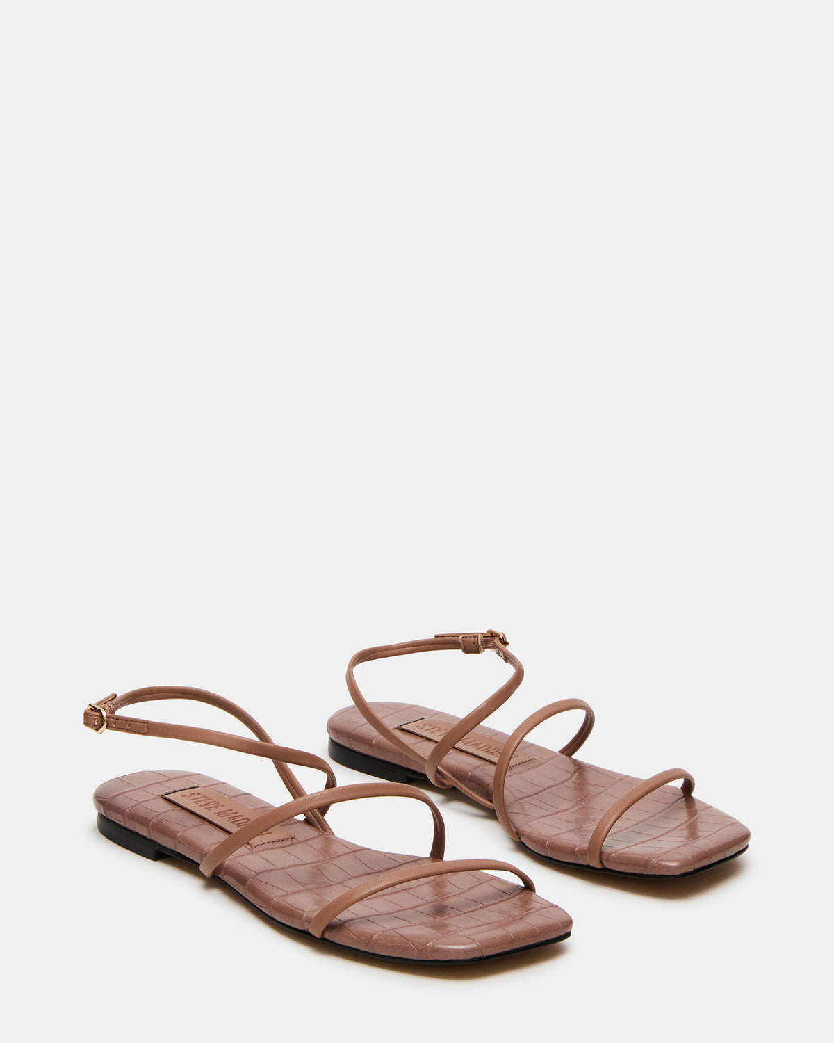 TANGO Mocha Square-Toe Strappy Women's Sandal | Steve Madden discount