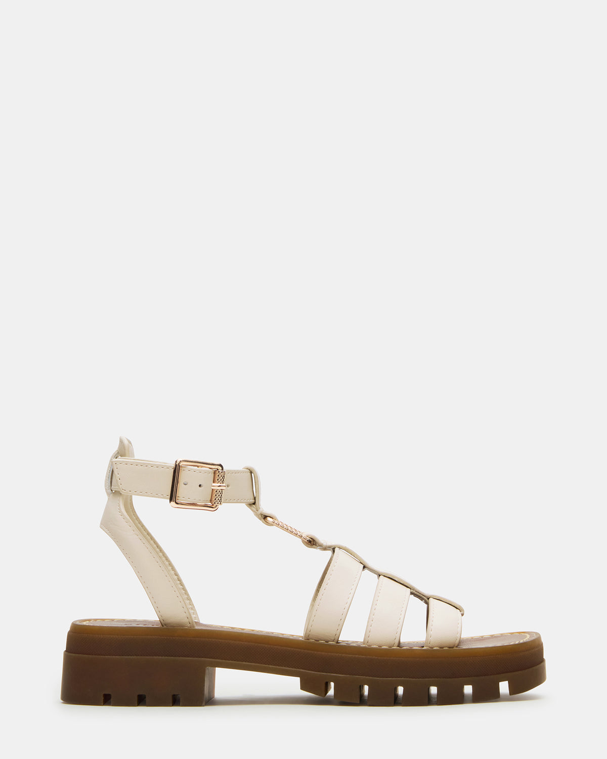 JARELLI Bone Leather Strappy Platform Women's Sandal | Steve Madden US