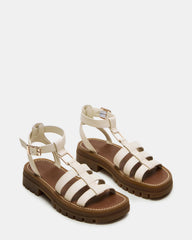 JARELLI Bone Leather Strappy Platform Women's Sandal | Steve Madden US