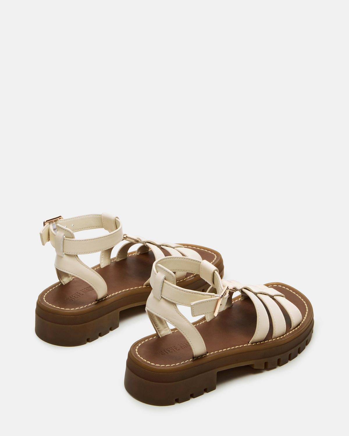 JARELLI Bone Leather Strappy Platform Women's Sandal | Steve Madden US