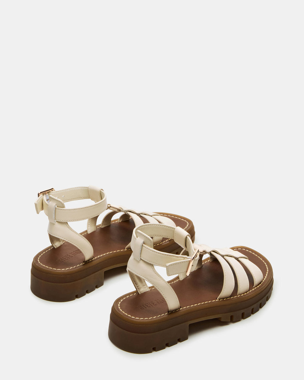 JARELLI Bone Leather Strappy Platform Women's Sandal | Steve Madden US